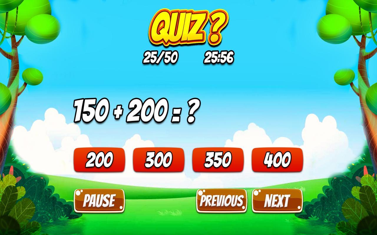 Math Quiz with Sapphire. Math Quiz. Math Quiz background in mobile game. Challenge quiz