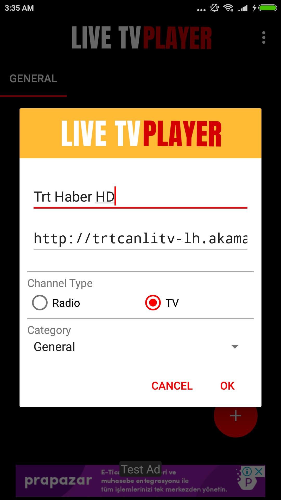 Tv player apk