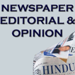 Newspaper Editorial and Opinion English Newspaper