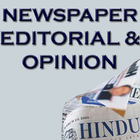 Newspaper Editorial and Opinion English Newspaper ไอคอน
