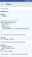 Learn Go language - Go by exam captura de pantalla 3