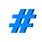 Hashtags icône