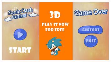 Sonic Dash runner 3D-poster