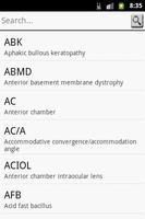 Ophthalmic Abbreviation capture d'écran 1