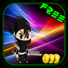 Samurai Ninja Chibi Sprinter آئیکن