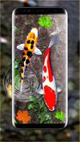 visbehang - telefoonachtergronden - 3D Fish Themes-poster