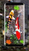 3D Koi Fish Wallpaper HD - 3D Fish Live Wallpapers постер
