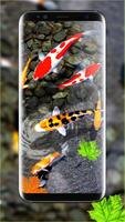 3D Koi Fish Wallpaper HD Fish Live Wallpapers Free Ekran Görüntüsü 1