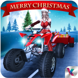 ATV Bike: Santa Girl Christmas Gift Delivery