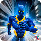 Pantera super herói vingador vs crime cidade ícone