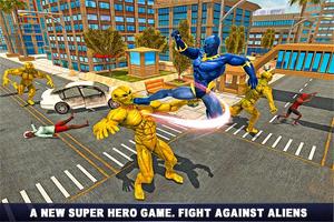 Panthère Superhero Venger vs Crime City Affiche