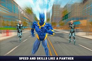 Panther Superhero Avenger vs Crime City Ekran Görüntüsü 2