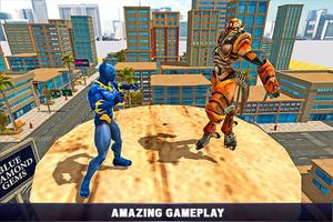 Pantera super herói vingador vs crime cidade imagem de tela 3