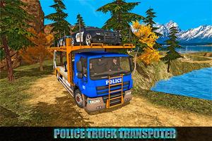 Offroad Police Transport Truck Sim Affiche