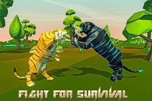 harimau simulator hutan poster