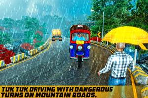 Taxi Games: Offroad Tuk Tuk Rickshaw Driving постер