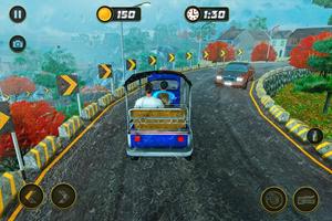 Taxi Games: Offroad Tuk Tuk Rickshaw Driving скриншот 1