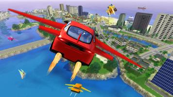 Super carro 3D a voar imagem de tela 1