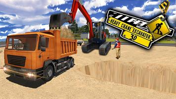Heavy Crane Excavator Simulator 3D پوسٹر
