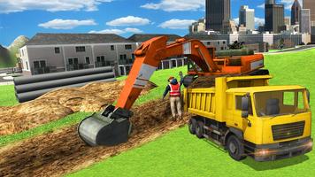 Heavy Crane Excavator Simulator 3D Ekran Görüntüsü 1