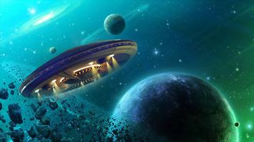 Flying Saucer Universe Defence 2: SuperHero Game 海报