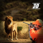 Lion Hunting Sniper Shooting Zeichen