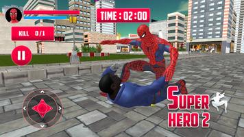Super Spider Hero Amazing Spider Super Hero Time 2 imagem de tela 2