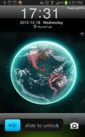 3D Earth HD Go Locker Theme Plakat