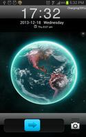 3D Earth HD Go Locker Theme Screenshot 1