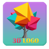 3D Logo Maker Name Art Logo Designer icône