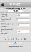 KOMET Schnittdatenrechner 截图 3