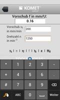 KOMET Schnittdatenrechner screenshot 2