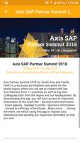Axis SAP Partner Summit 2018 poster