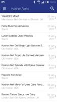 Kosher alerts الملصق