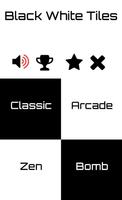 Black White Tiles - Piano Game poster