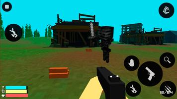 Pixel block:Zombie survival скриншот 3