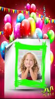 Kids Birthday Photo Frames For Girls Affiche