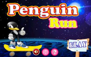 Penguin run game Affiche