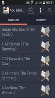 Audio Quran Abu Bakr Al Shatri โปสเตอร์