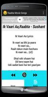 Songs Raabta Movie Ik Vaari Aa capture d'écran 2