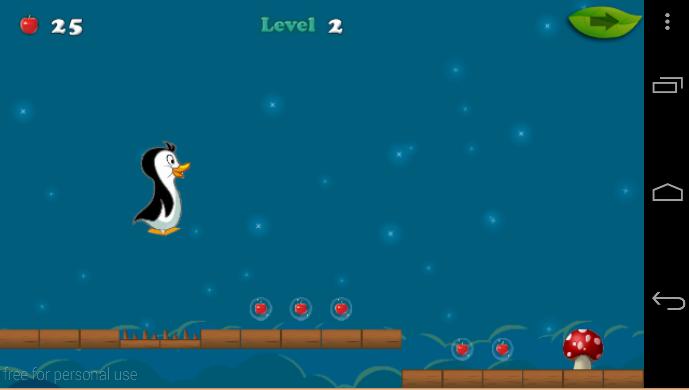Игра пингвина битой
