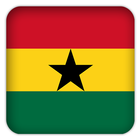 Selfie with Ghana flag simgesi