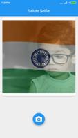 Indian Flag Salute Selfie Affiche