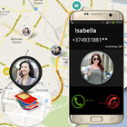 Mobile Number Location GPS On Map icon