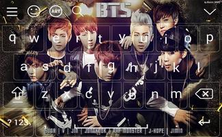 BTS Keyboard Theme ( kpop ) Ekran Görüntüsü 2