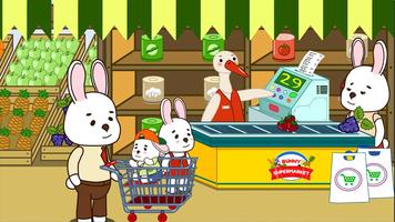 Lapin Anime supermarché enfant Affiche