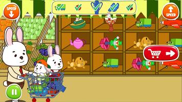 Anime Bunny: Kids supermarket syot layar 2
