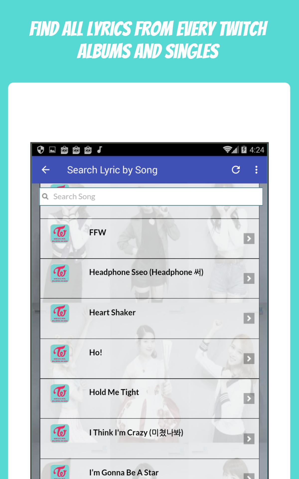 Twice Lyrics Wallpapers Pour Android Telechargez L Apk