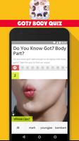 GOT7 Body Kpop Quiz Game capture d'écran 2