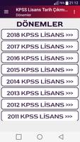 KPSS Lisans Tarih Çıkmış Sorular スクリーンショット 1